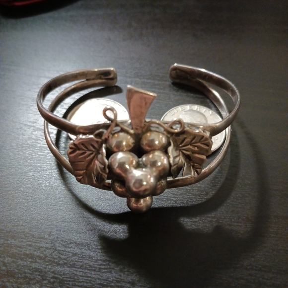 Adjustable 925 silver grapes 🍇 bracelet - Picture 7 of 9